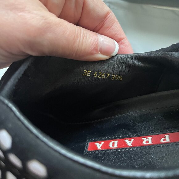 PRADA Black and White Slip-On Sneaker - Picture 9 of 9